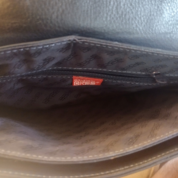 BREE crossbody saddle bag purse Navy Leather - Picture 4 of 5